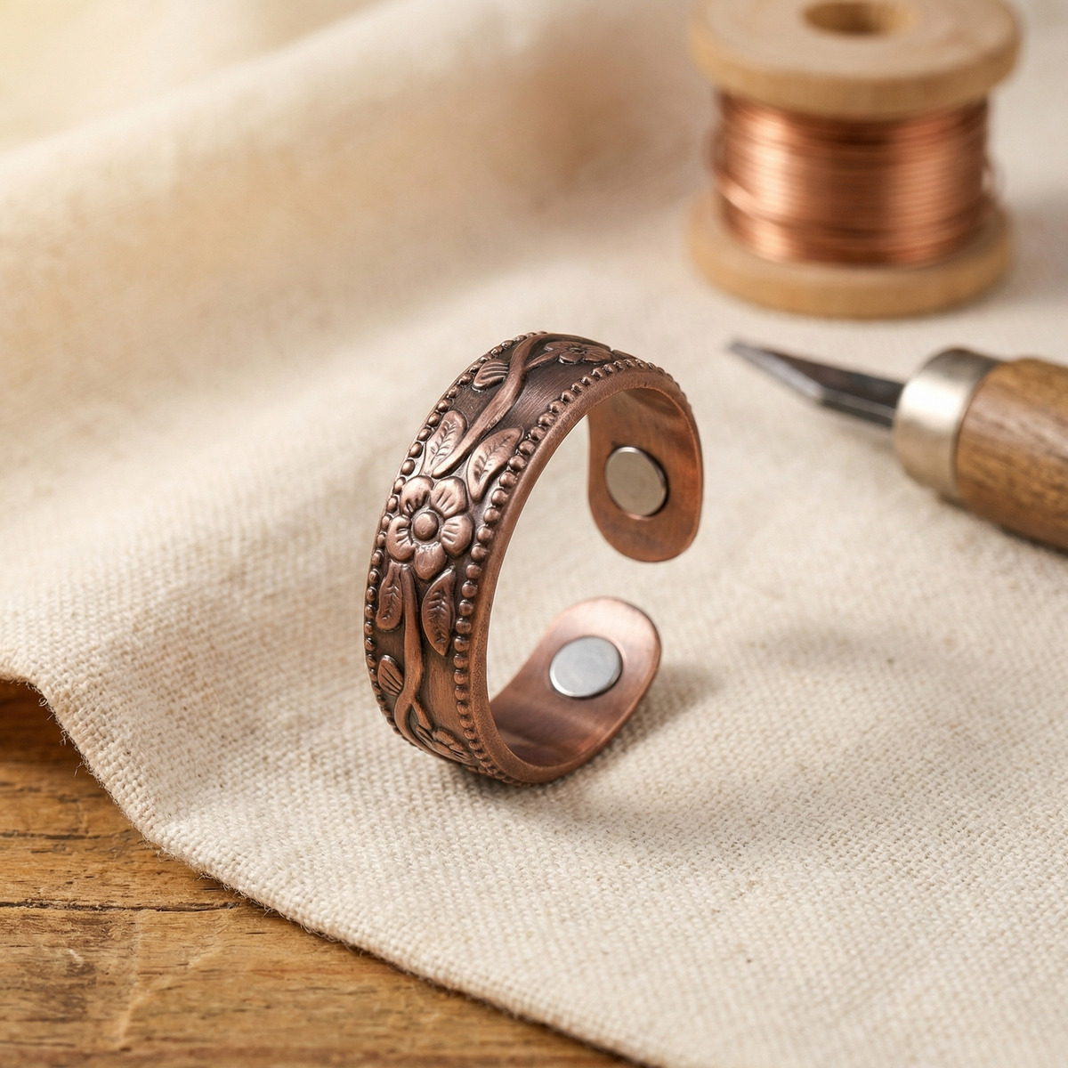Vera | Anillo de Cobre Pétalo