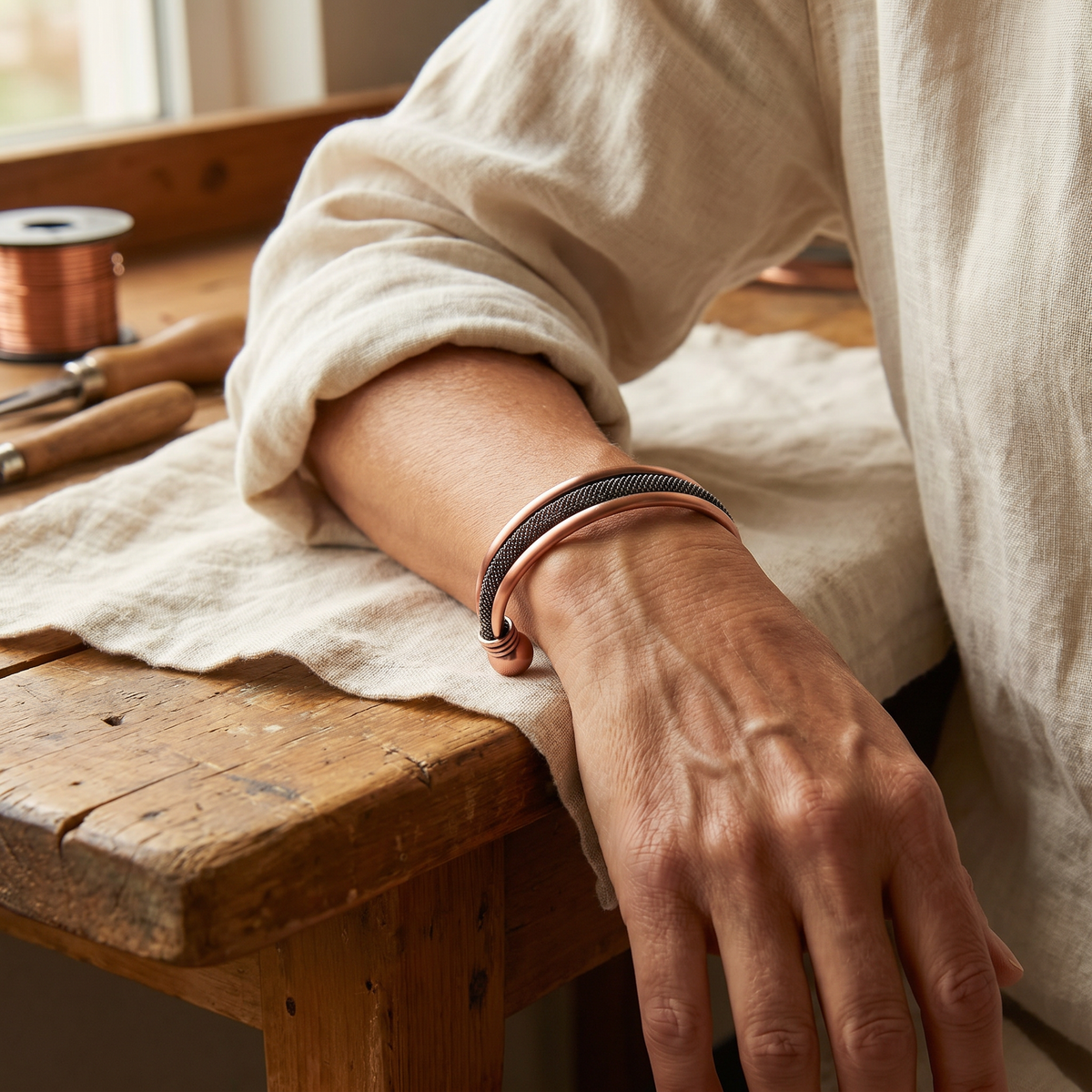 Vera | Pulsera de Cobre Mojón