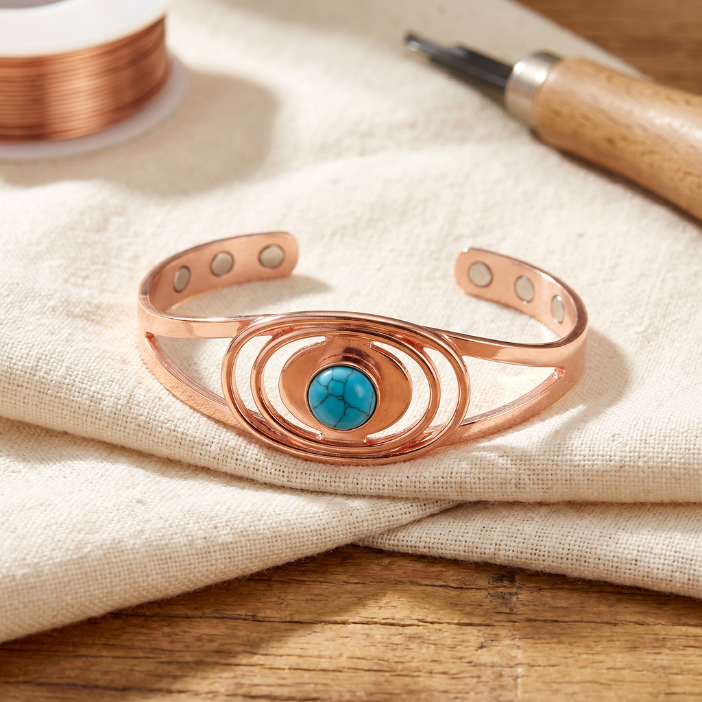 Vera | Pulsera de Cobre Juncia