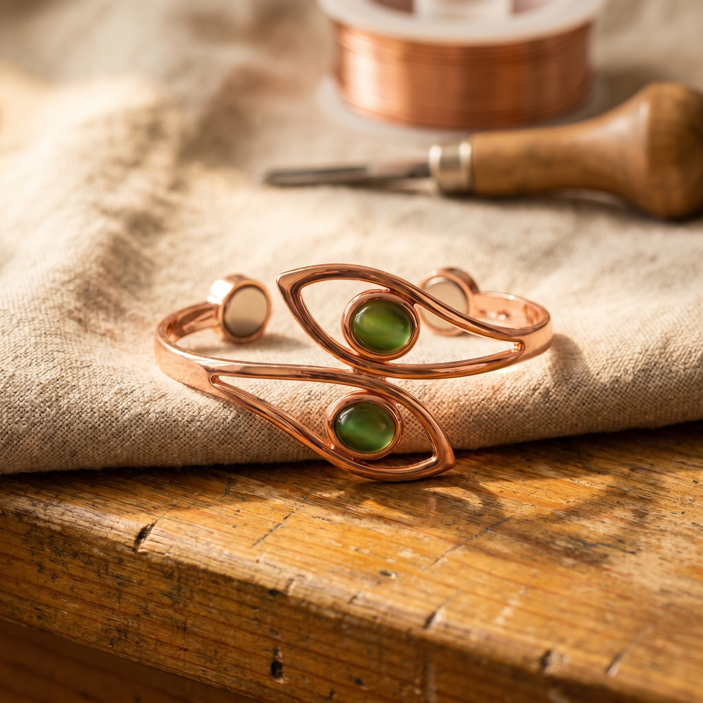 Vera | Pulsera de Cobre con Ópalo