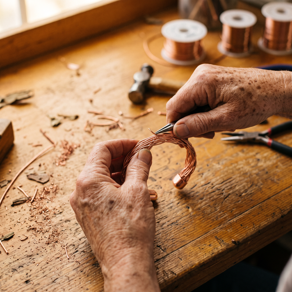 Vera | Brazalete de Cobre Olmo