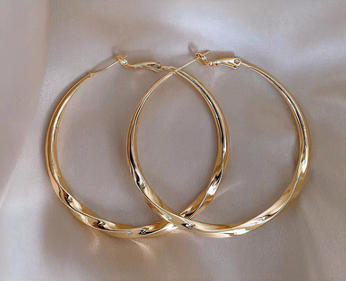 Pendientes de Aro Vintage en Oro Rosa