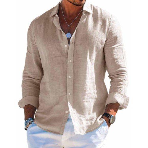 Camisa Elegante de Tejido Transpirable