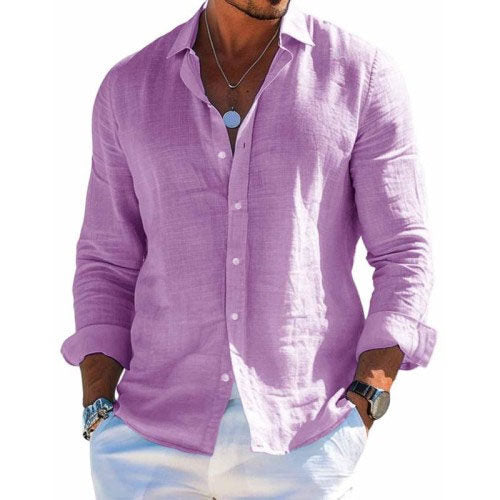 Camisa Elegante de Tejido Transpirable
