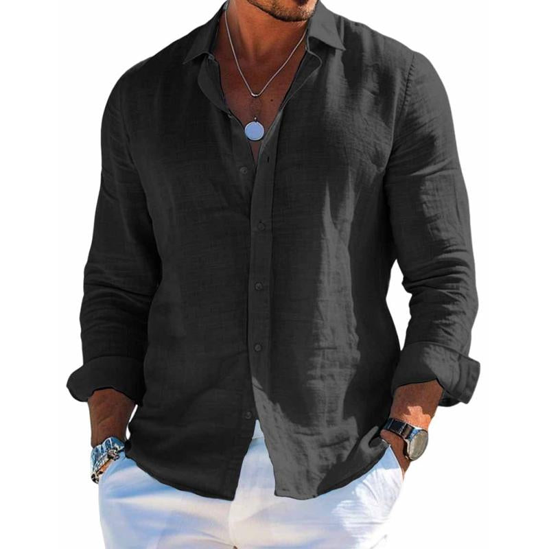 Camisa Elegante de Tejido Transpirable
