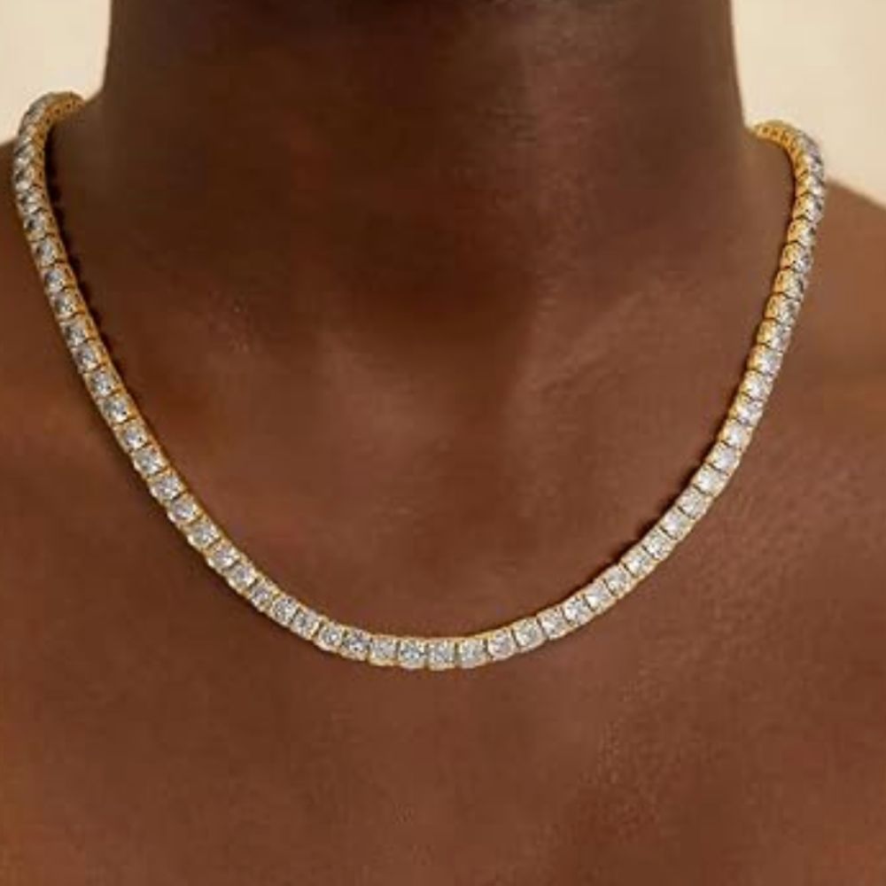 Collar Tenis Dorado