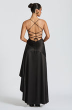 Samira | Vestido con volantes bajos