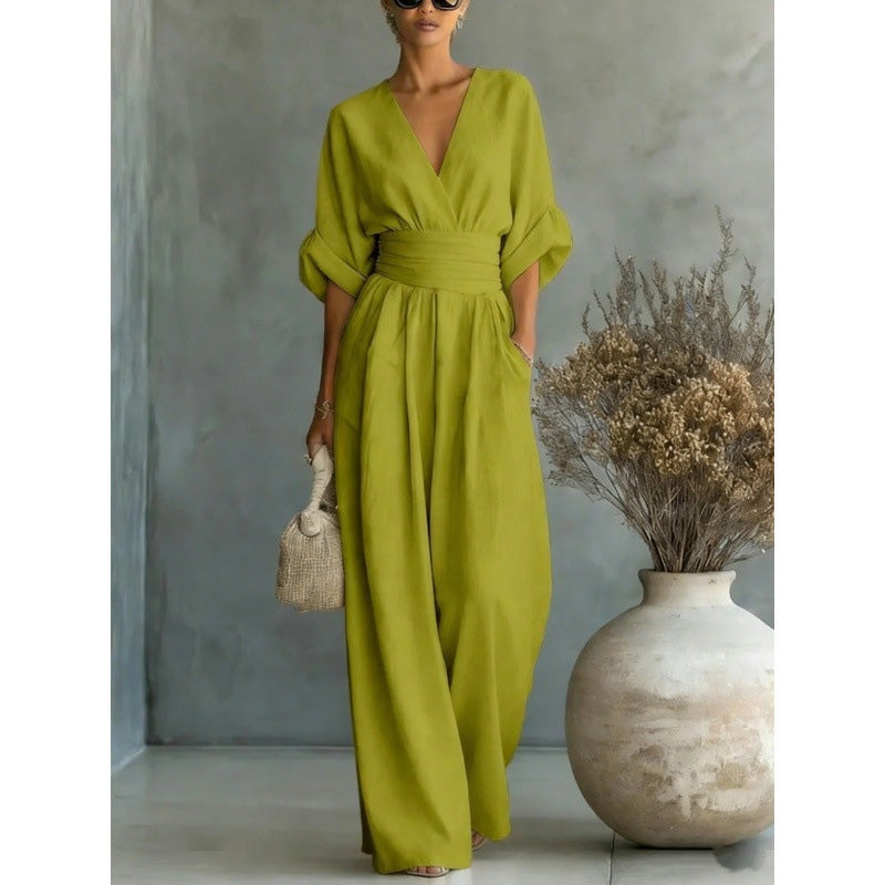 Margot | Mono de talle alto y pierna ancha
